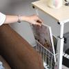 5JJJLOOOPP Laptop Table Side Table Height Adjustable Overbed Table Laptop Cart Computer Table Bedside Table with Wheels (Color B) D (E) view 2