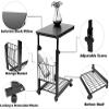 5JJJLOOOPP Laptop Table Side Table Height Adjustable Overbed Table Laptop Cart Computer Table Bedside Table with Wheels (Color B) D (E) view 3
