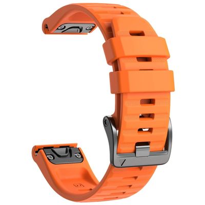 RORFFK For Fenix 8 Watchbands 22mm Band For Fenix 7/Fenix 6 Pro/Fenix 5/Fenix 5 Plus/Forerunner 935/Forerunner 945/Approach S60/Quatix 5 Watchband(Orange)