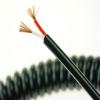 ACEFCXAUSVC Telescopic Spiral Cable 2 Core Cable 0.5mm 0.75mm 1mm 1.5mm 2.5mm Square Black Telescopic Power Cord Stretchable Wire Retractable Coil(1.5mm2 x 5.3 Straight Meters) view 2