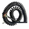 ACEFCXAUSVC Telescopic Spiral Cable 2 Core Cable 0.5mm 0.75mm 1mm 1.5mm 2.5mm Square Black Telescopic Power Cord Stretchable Wire Retractable Coil(1.5mm2 x 5.3 Straight Meters) view 4