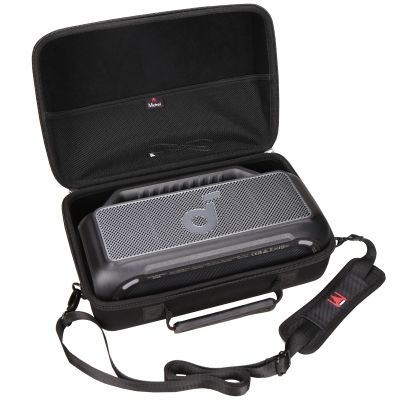 Mchoi Hard Travel Storage Case Fits for Soundcore Boom 2 Portable Outdoor Speaker with Shoulder Strap, Case Only
