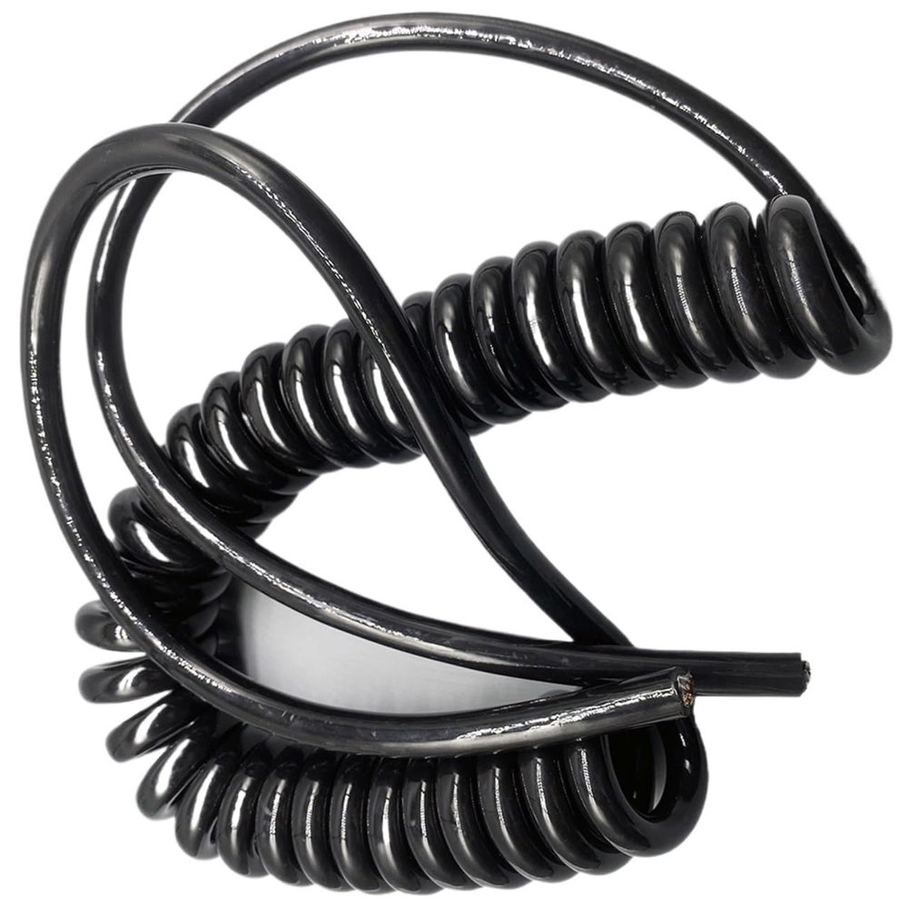 ACEFCXAUSVC Telescopic Spiral Cable Spring Wire 12 core 1.5 Square Spring Telescopic Wire Cable PU Mechanical Electric Connecting Cable Retractable Coil