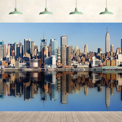 15x10ft New York City Backdrop Manhattan Cityscape Lake NYC Office Building Skyscraper America Urban New York Party Decoration Supplies Photography Kids Adult Portrait Photo Studio Props