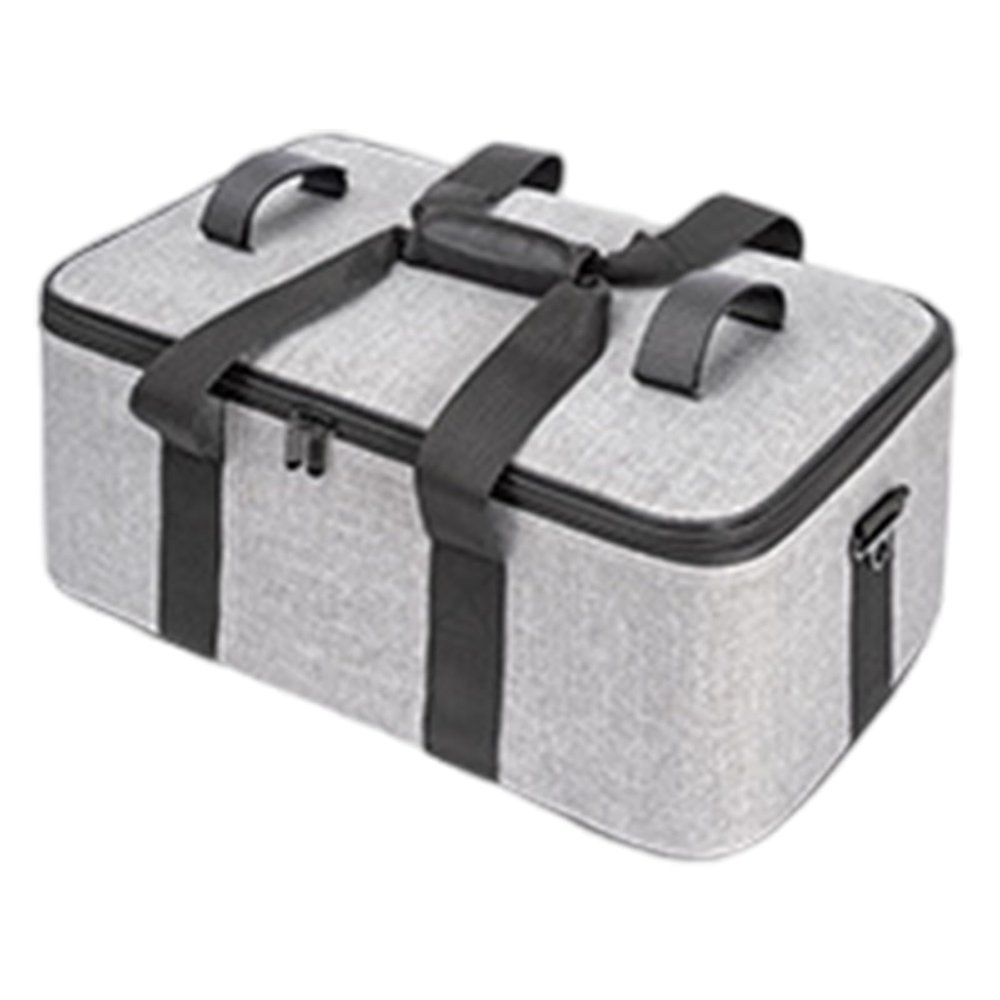 PTILSERY Canvas Photography Light Carrying Case Storage Bag Organiser Container with Removeable Dividers and Shoulder Strap