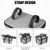 PTILSERY Canvas Photography Light Carrying Case Storage Bag Organiser Container with Removeable Dividers and Shoulder Strap view 4