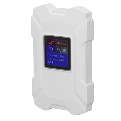 4G Portable Router Support 32 Users, Travel Pocket Hotspot with 1.44 Inch Color Screen for Americas Europe Australia, 3000mAh (White)