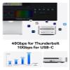 ORICO MiniMate TB4 40 Gbps1TB External SSD for Mac mini M4, Thunderbolt 4/3 Compatible (3100MB/s), Intel JHL7440 Chip, USB-C to USB-C Cable, macOS Ready, Aluminum Enclosure for Fast Storage Expansion view 3
