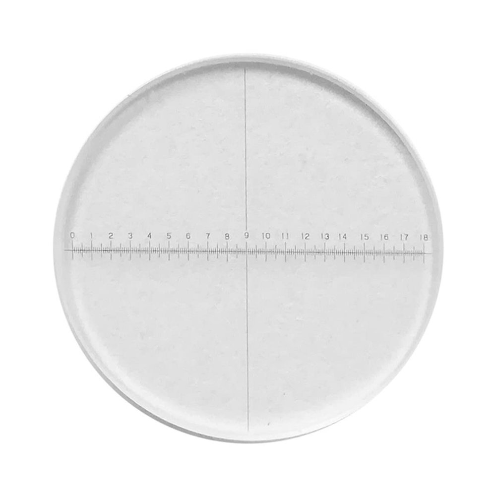 JOEBO Microscope Kit DIV=0.1 Mm Microscope Eyepiece Micrometer Calibration Slide Ocular Reticle Vertical 1-18 Diameter 20 Mm Microscope Lens Adapters