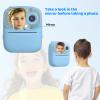 Kids Instant Print Camera 2025, 32GB Memory, Dual Lens with 2.4-Inch Screen and 1080p HD, Nice Gift for Boys and Girls Ages 4-13, Ideal for Toddlers and Teenagers (Blue) view 2