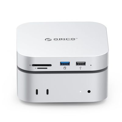 ORICO MiniMate SE Mac mini M4 4TB Storage & Docking Station, External SATA SSD (Non-Removable) 5Gbps(480MB/s), USB A*4, USB-C, SD/TF 3.0, 3.5mm Audio, Includes 2 Cables  M4SE