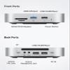 ORICO MiniMate SE Mac mini M4 4TB Storage & Docking Station, External SATA SSD (Non-Removable) 5Gbps(480MB/s), USB A*4, USB-C, SD/TF 3.0, 3.5mm Audio, Includes 2 Cables  M4SE view 2