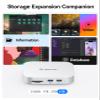 ORICO MiniMate SE Mac mini M4 4TB Storage & Docking Station, External SATA SSD (Non-Removable) 5Gbps(480MB/s), USB A*4, USB-C, SD/TF 3.0, 3.5mm Audio, Includes 2 Cables  M4SE view 3