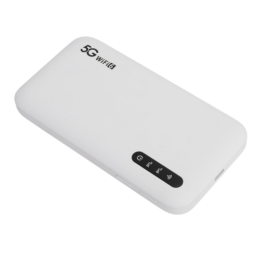 5G 6 Mobile Hotspot High Speed Support 16 Devices 6100mAh Portable Hotspot Router with SIM Card Slot for Phone Tablet
