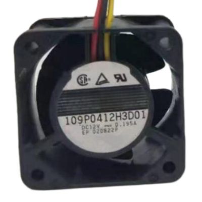 109P0412H3D01 Fan 4CM for 12V 0.195A 4028 40X40X28MM 3-Wire Cooling Fan