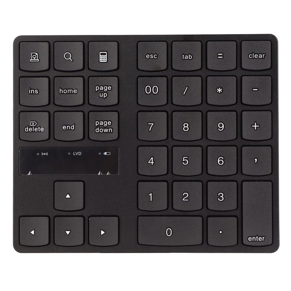 flexman 35 Keys Cordless Numeric Keypad, 2.4G USB Cordless One Handed Gaming Keyboard Silent Number Pad for Home Computer, Notebook, Laptop Desktop, PC