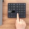 flexman 35 Keys Cordless Numeric Keypad, 2.4G USB Cordless One Handed Gaming Keyboard Silent Number Pad for Home Computer, Notebook, Laptop Desktop, PC view 2