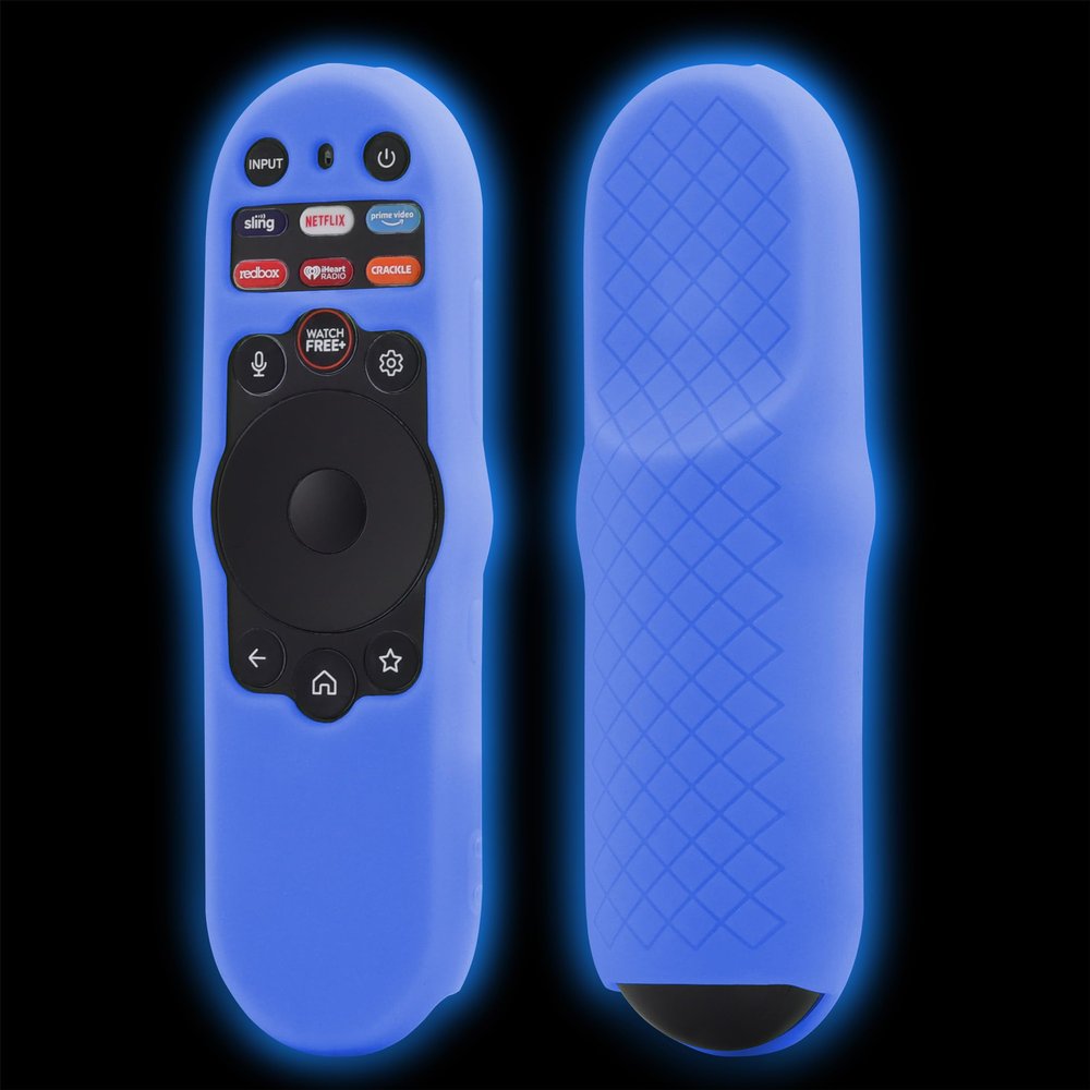 LEFXMOPHY for Vizio XRT270 Remote Case 2023 TV Remote XRT270 Smart TV Blue Cover Glow in Dark Sleeve