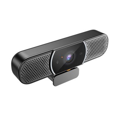 Irfora SeeUp Mini 3-in-1 Webcam with Speaker & Microphone & Cover 1080P Camera Desk USB Plug & Play 5 Meters Pickup Distance Video Conference Camera for Live Streaming/Meeting/Skype/Online