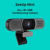 Irfora SeeUp Mini 3-in-1 Webcam with Speaker & Microphone & Cover 1080P Camera Desk USB Plug & Play 5 Meters Pickup Distance Video Conference Camera for Live Streaming/Meeting/Skype/Online view 2