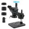 UHRLGHS Microscope Accessories Kit 7X-50X Simul-Focal Trinocular Microscope Zoom Stereo Microscope Microscope Slides(1080p Hdmi USB 2) view 1