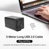 4K HD USB Camera Fixed Focus Lens 12MP Mini Web Camera 3840x2160@30fps with 2 Image Formats MJPEG and YUY2 Compatible with Window XP/Vista/7/8/10 Linux Android 4.0 OS for Video Conference Online view 3