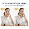4K HD USB Camera Fixed Focus Lens 12MP Mini Web Camera 3840x2160@30fps with 2 Image Formats MJPEG and YUY2 Compatible with Window XP/Vista/7/8/10 Linux Android 4.0 OS for Video Conference Online view 4