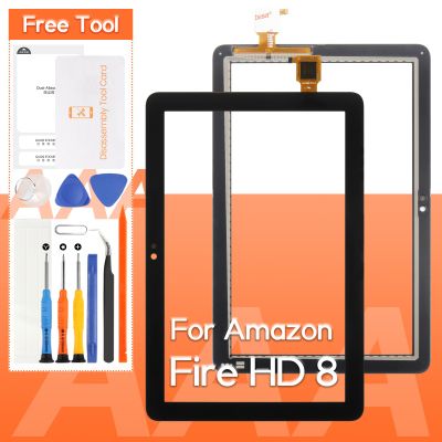 Screen Replacement for Amazon Kindle Fire HD 8 /HD 8 Plus Tablet 12th Gen 2022/2024 R2SP8T R24SB8 T805S Touch Screen Panel Digitizer Screen Replacement Full Assembly Repair Kits