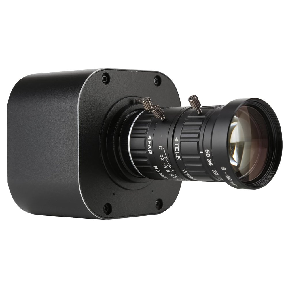 4K HD USB Camera 10X Optical Zoom 5-50mm Variable Lens 8MP Mini Web Camera with Microphones 1920x1080@60fps Manual Focus with 2 Image Formats MJPEG and YUY2 Compatible with Window XP/Vista/7/8/10