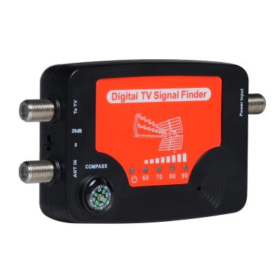 Irfora TV Signal Finder LED Display Portable TV Antenna Signal Strength Finder Meter Signal Finding Meter with Compass Alarm Buzzer