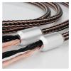 2 to 4 HiFi BiWiring Cable HiFi 24 Strand 7N OCC Cables Bi-Wiring Bannana(2.5m) view 2