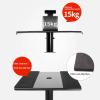 JOMRTS Speaker Stand Desktop Speaker Stand Hand Lock Section Speaker Stand Professional Lift Metal Floor Surround Desktop Monitor Ktv Audio Bracket Studio Monitor Stands view 4