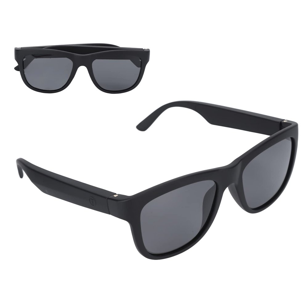 CCYLEZ Smart Glasses, Touch Voice Control, Audio Sunglasses with Microphone and Speaker, Blue Light Filter and Polarized, Open Ear Music