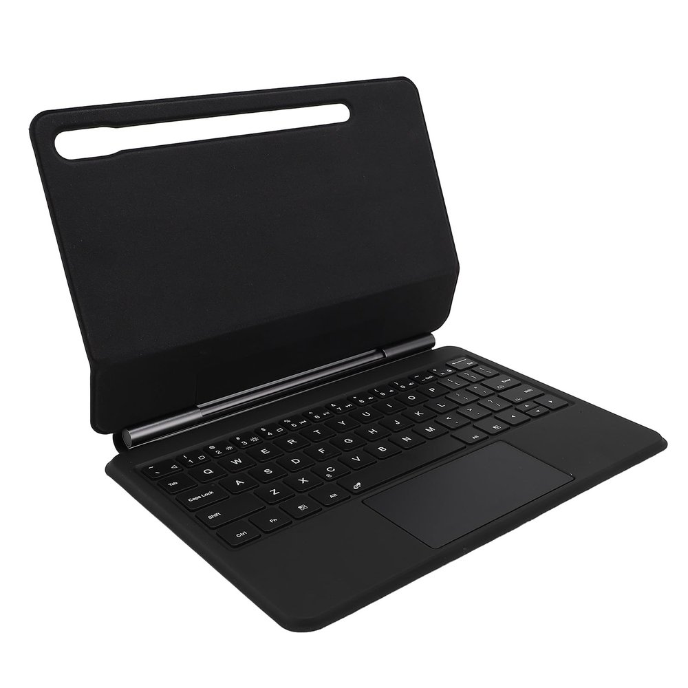 GOWENIC Magnetic Keyboard Case for Tab S7 S8 S9 S9FE, 500mAh Floating Cantilever Stand Keyboard Case with Multi Touch Trackpad and Pencil Holder
