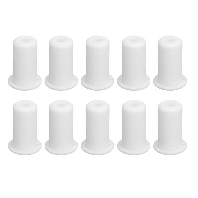 10pcs Silicone Cable Routing Kit for with Silicone Cable Feed Through Bushings, Wall Grommet for Series Cable 0.75in Diameter (White)