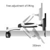 JOMRTS Monitor Stand Single Monitor Stand Aluminum Alloy Wall-Mounted Monitor Bracket Arm 15"-27" Gas Spring Monitor Mount Stand, Holds Up to 17.6lbs Monitor Desk (Grey) view 3
