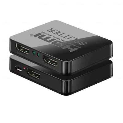 1x2 4K 3D HDMI Splitter: Duplicate Your HDMI Signal, Ideal for Home Theaters, Gaming, and Presentations