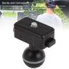 Aluminum Alloy Ball Mount Adapter, Sports Camera Riding Mount Universal Action Camera Quick Release Base Adapter with Ball Heads Mount Locking Buckle, Camera Ball Mount Adapter view 4