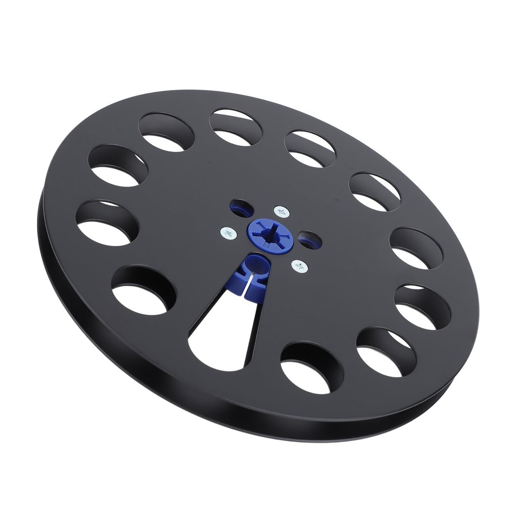 7 x 1/4 Empty Take Up Reel to Reel Hub, 1/4 7 Inch Aluminum Alloy Empty Tape Reel for Recording Open Reel Sound Tape Empty Disc Open Reel Machine (Black)