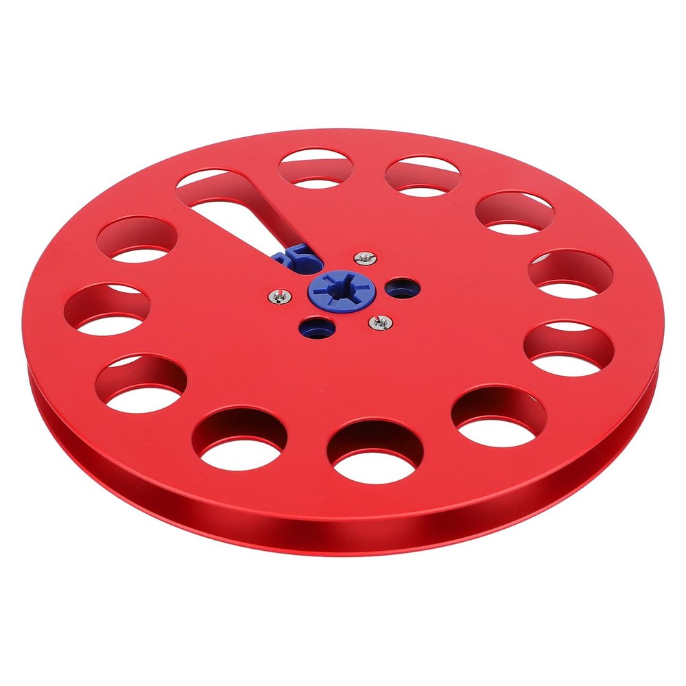7 x 1/4 Empty Take Up Reel to Reel Hub, Aluminum Alloy 1/4 7 Inch Empty Sound Tape Reel for Recording Open Reel Sound Tape Empty Disc Open Reel Machine (red)