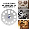 7 x 1/4 Empty Take Up Reel to Reel Hub, 1/4 7 Inch Aluminum Alloy Empty Tape Reel for Recording Open Reel Sound Tape Empty Disc Open Reel Machine (Silver) view 4