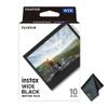 Fujifilm Instax Wide Black Instant Film (10 Exposures) Bundle with Diginerds Microfiber Cleaning Cloth view 1