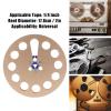 7 x 1/4 Empty Take Up Reel to Reel Hub, 1/4 7 Inch Aluminum Alloy Empty Tape Reel for Recording Open Reel Sound Tape Empty Disc Open Reel Machine (Gold) view 4