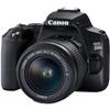 Canon EOS 250D / Rebel SL3 DSLR Camera with EF-S 18-55mm f/3.5-5.6 III DC, EF 75-300mm f/4-5.6 III and 500mm f/8.0 Preset Telephoto Lens + 128 GB Memory + Filters + More (37pc Bundle) (Renewed) view 2