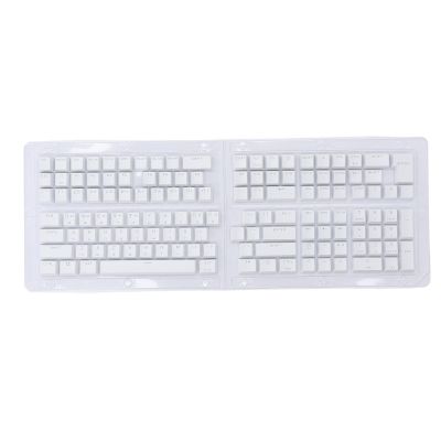 Korean Keycaps, 132 Keys Custom Keyboard Keycaps ABS OEM Height Matte Finish DIY Keycaps for 61 62 64 68 84 87 104 108 Mechanical Keyboards (White)
