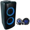 Audiosavings Bundle: Pair Kicker 51MSS65 6.5" 200 Watt Premium Marine Component Speakers 4-Ohm Bundle with Rockville Elite Party 65 Bluetooth Party Speaker Extremely Loud+Karaoke Effects (3 Items) view 1