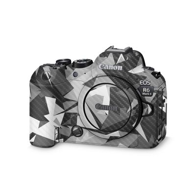 Carbon Fiber Camera Skin Compatible with Canon EOS R6 Mark II Camera (2022) - Mono Camo - Premium 3M Vinyl Protective Wrap Decal Cover - Easy to Apply | Crafted in The USA by MightySkins