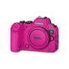 Carbon Fiber Camera Skin Compatible with Canon EOS R6 Mark II Camera (2022) - Solid Hot Pink - Premium 3M Vinyl Protective Wrap Decal Cover - Easy to Apply | Crafted in The USA by MightySkins view 1