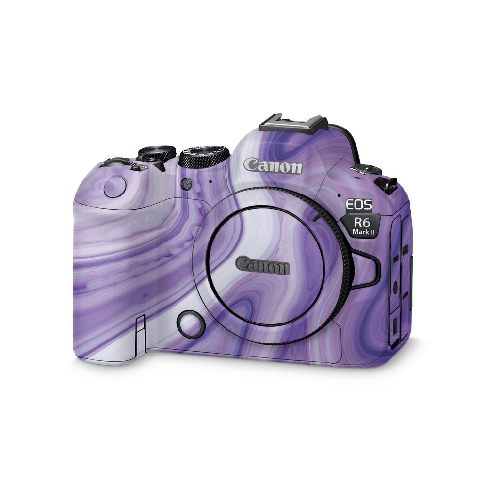Camera Skin Compatible with Canon EOS R6 Mark II Camera (2022) - Lavendar Acrylic - Premium 3M Vinyl Protective Wrap Decal Cover - Easy to Apply | Crafted in The USA by MightySkins
