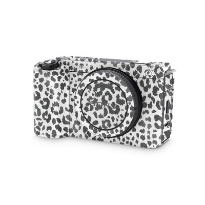 Glossy Glitter Camera Skin Compatible with Sony ZV-E1 Camera (2023) - Snow Leopard Print - Premium 3M Vinyl Protective Wrap Decal Cover - Easy to Apply | Crafted in The USA by MightySkins